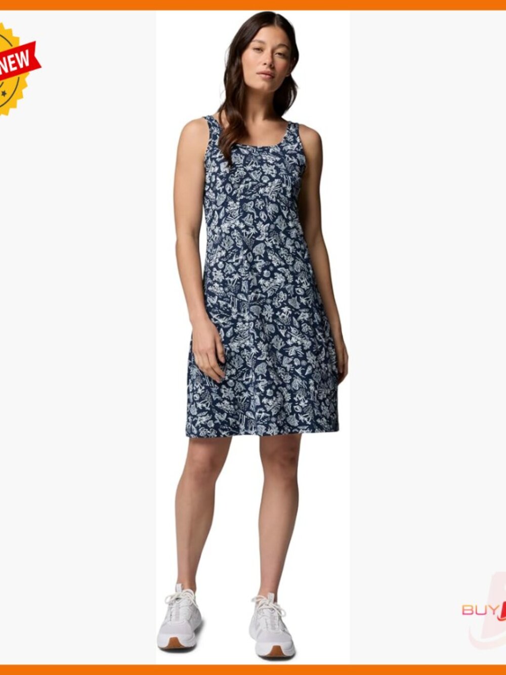 Performance Sun Dress With Upf 30, Moisture-Wicking, Stretch Fabric, Size 2x